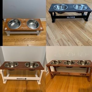 Pet bowl stands
